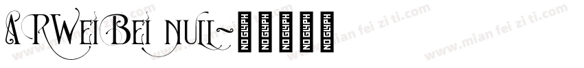 ARWeiBei null字体转换